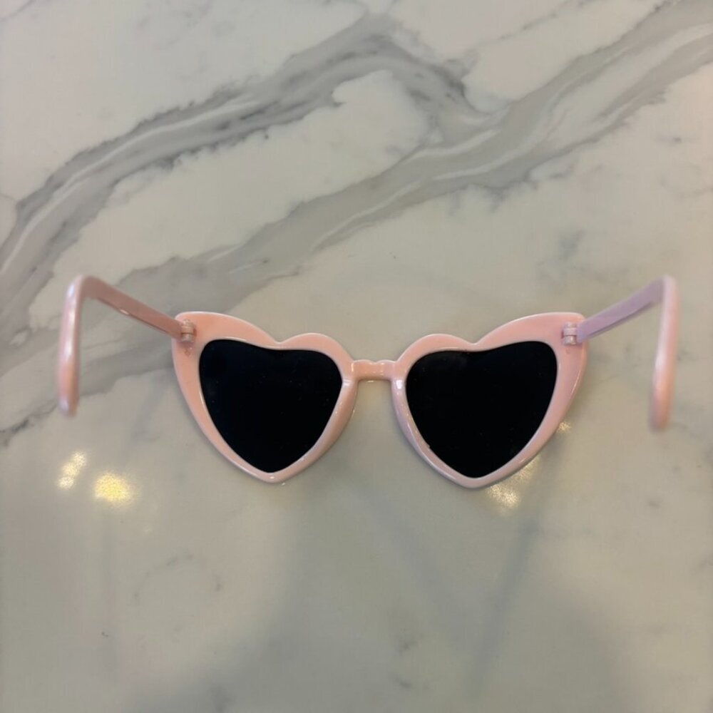 Light Pink Heart Bachelorette Sunglasses - Picture 4 of 4